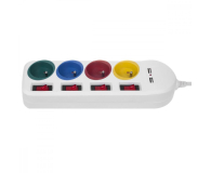 Maclean 4 gniazda + 2xUSB przedłużacz MCE229W Biała - 1376945 - zdjęcie 3